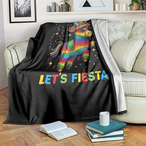 Mexican Fiesta Pinata Throw Blanket Funny Cinco De Mayo TS12 Print Your Wear