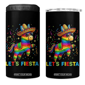 Mexican Fiesta Pinata 4 in 1 Can Cooler Tumbler Funny Cinco De Mayo TS12 One Size: 16 oz Black Print Your Wear