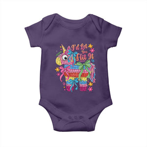 Funny Cinco De Mayo Pinata Baby Onesie Id Let You Hit It TS12 Purple Print Your Wear