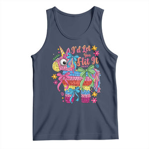 Funny Cinco De Mayo Pinata Tank Top Id Let You Hit It TS12 Navy Print Your Wear