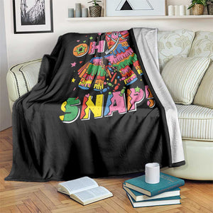 Funny Cinco De Mayo Pinata Candy Party Throw Blanket Oh Snap TS12 Print Your Wear