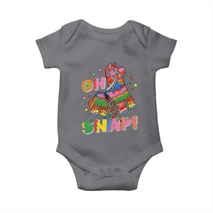Funny Cinco De Mayo Pinata Candy Party Baby Onesie Oh Snap TS12 Charcoal Print Your Wear
