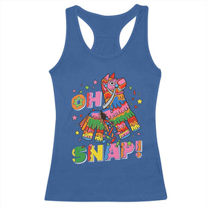Funny Cinco De Mayo Pinata Candy Party Racerback Tank Top Oh Snap TS12 Royal Blue Print Your Wear