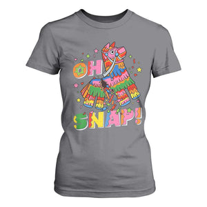 Funny Cinco De Mayo Pinata Candy Party T Shirt For Women Oh Snap TS12 Charcoal Print Your Wear