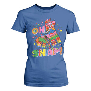 Funny Cinco De Mayo Pinata Candy Party T Shirt For Women Oh Snap TS12 Royal Blue Print Your Wear