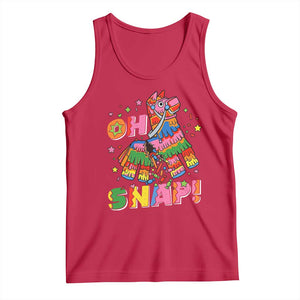 Funny Cinco De Mayo Pinata Candy Party Tank Top Oh Snap TS12 Red Print Your Wear