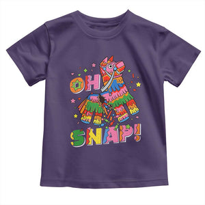 Funny Cinco De Mayo Pinata Candy Party Toddler T Shirt Oh Snap TS12 Purple Print Your Wear