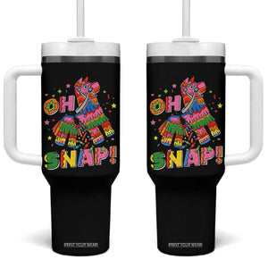 Funny Cinco De Mayo Pinata Candy Party Tumbler With Handle Oh Snap TS12 One Size: 40 oz Black Print Your Wear