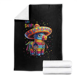 Hilarious Pinata Candy Rainbow Fiesta Party Throw Blanket Oh Snap TS12 Black Print Your Wear