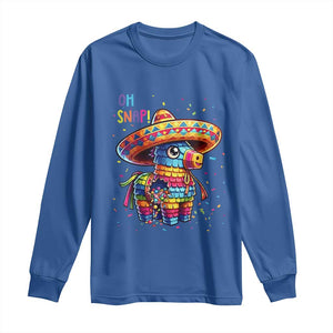 Hilarious Pinata Candy Rainbow Fiesta Party Long Sleeve Shirt Oh Snap TS12 Royal Blue Print Your Wear