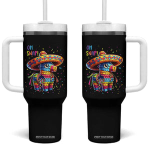 Hilarious Pinata Candy Rainbow Fiesta Party Tumbler With Handle Oh Snap TS12 One Size: 40 oz Black Print Your Wear