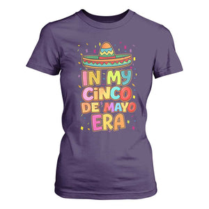 Funny Mexican Fiesta Party T Shirt For Women In My Cinco De Mayo Era TS12 Purple Print Your Wear