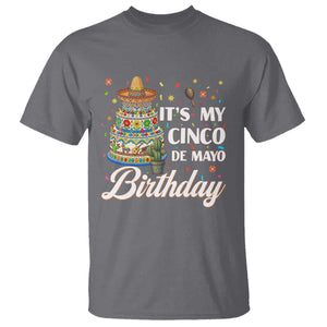 Funny Cinco De Mayo Birthday T Shirt Mexican Fiesta Theme Party TS12 Charcoal Print Your Wear