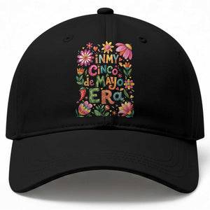Trendy Floral Fiesta Celebration Baseball Cap In My Cinco De Mayo Era TS12 Print Your Wear