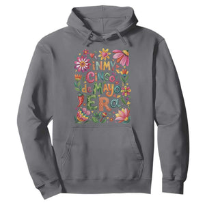 Trendy Floral Fiesta Celebration Hoodie In My Cinco De Mayo Era TS12 Charcoal Print Your Wear