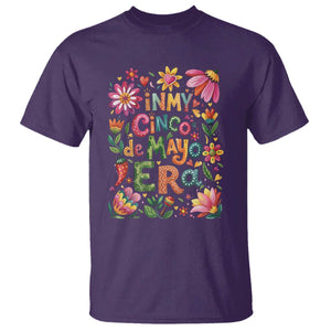 Trendy Floral Fiesta Celebration T Shirt In My Cinco De Mayo Era TS12 Purple Print Your Wear