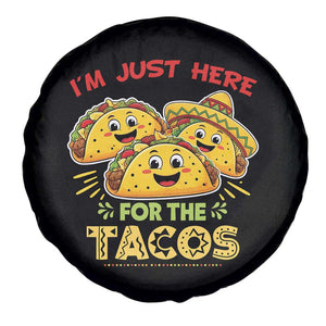 Funny Cinco De Mayo Just Here For The Tacos Spare Tire Cover Taco Lover Gift TS12 Print Your Wear