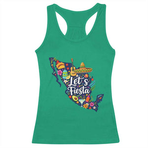 Cinco De Mayo Party Mexican Map Racerback Tank Top Lets Fiesta TS12 Irish Green Print Your Wear