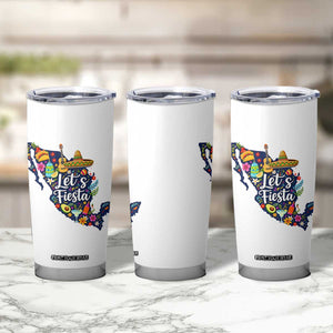 Cinco De Mayo Party Mexican Map Tumbler Cup Lets Fiesta TS12 Print Your Wear