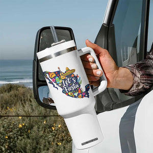 Cinco De Mayo Party Mexican Map Tumbler With Handle Lets Fiesta TS12 Print Your Wear