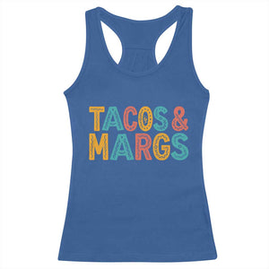 Tacos And Margaritas Lover Racerback Tank Top Cinco De Mayo Fiesta TS12 Royal Blue Print Your Wear