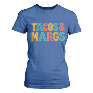 Tacos And Margaritas Lover T Shirt For Women Cinco De Mayo Fiesta TS12 Royal Blue Print Your Wear