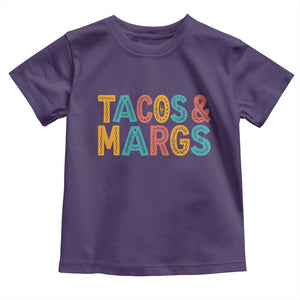 Tacos And Margaritas Lover Toddler T Shirt Cinco De Mayo Fiesta TS12 Purple Print Your Wear