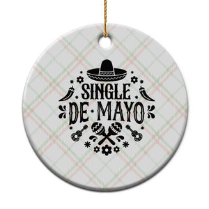 Single De Mayo Mode On Ceramic Ornament Funny Fiesta Party Quote TS12 1pc Christmas Plaid Print Your Wear
