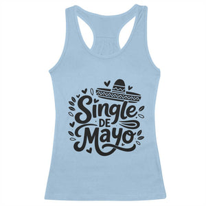 Funny Mexican Party Gift Racerback Tank Top Single De Mayo Squad TS12 Light Blue Print Your Wear