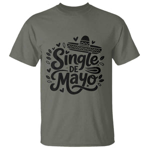 Funny Mexican Party Gift T Shirt Single De Mayo Squad TS12 Military Green Print Your Wear