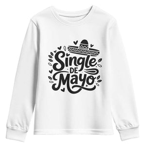 Funny Mexican Party Gift Youth Sweatshirt Single De Mayo Squad TS12 White Print Your Wear