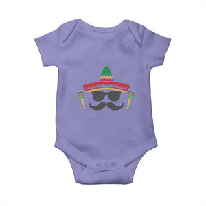 Funny Cinco De Mayo Maracas Characte Baby Onesie Fiesta Party Gift TS12 Violet Print Your Wear