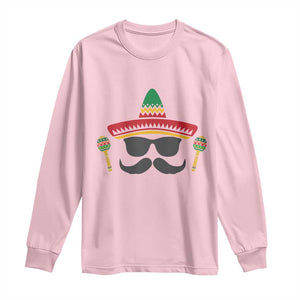 Funny Cinco De Mayo Maracas Characte Long Sleeve Shirt Fiesta Party Gift TS12 Light Pink Print Your Wear