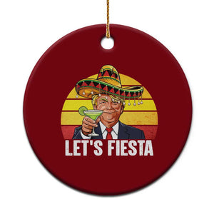 Vintage Cinco De Mayo Trump Fiesta Party Ceramic Ornament Lets Fiesta TS12 1pc Red Print Your Wear