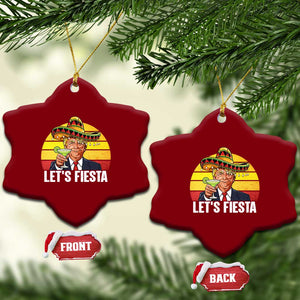 Vintage Cinco De Mayo Trump Fiesta Party Ceramic Ornament Lets Fiesta TS12 Print Your Wear