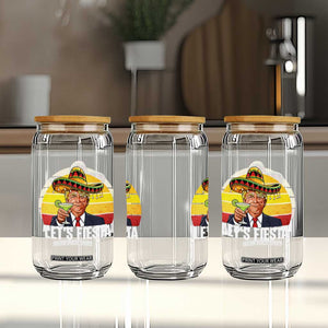 Vintage Cinco De Mayo Trump Fiesta Party Glass Can Lets Fiesta TS12 Print Your Wear