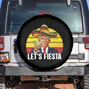 Vintage Cinco De Mayo Trump Fiesta Party Spare Tire Cover Lets Fiesta TS12 No hole Black Print Your Wear