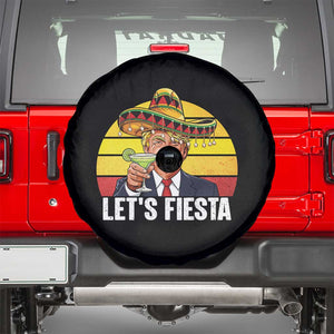 Vintage Cinco De Mayo Trump Fiesta Party Spare Tire Cover Lets Fiesta TS12 Black Print Your Wear