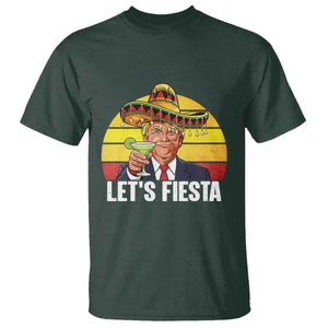 Vintage Cinco De Mayo Trump Fiesta Party T Shirt Lets Fiesta TS12 Dark Forest Green Print Your Wear