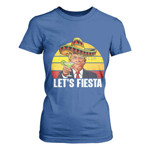 Vintage Cinco De Mayo Trump Fiesta Party T Shirt For Women Lets Fiesta TS12 Royal Blue Print Your Wear