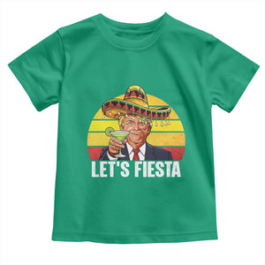 Vintage Cinco De Mayo Trump Fiesta Party Toddler T Shirt Lets Fiesta TS12 Irish Green Print Your Wear
