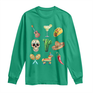 Cinco De Mayo Long Sleeve Shirt Mexican Fiesta Party Celebration TS12 Irish Green Print Your Wear