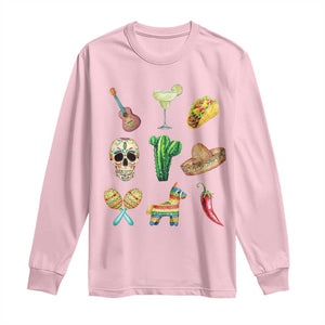 Cinco De Mayo Long Sleeve Shirt Mexican Fiesta Party Celebration TS12 Light Pink Print Your Wear