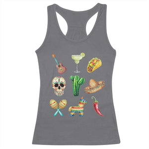 Cinco De Mayo Racerback Tank Top Mexican Fiesta Party Celebration TS12 Charcoal Print Your Wear
