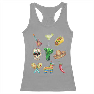 Cinco De Mayo Racerback Tank Top Mexican Fiesta Party Celebration TS12 Sport Gray Print Your Wear