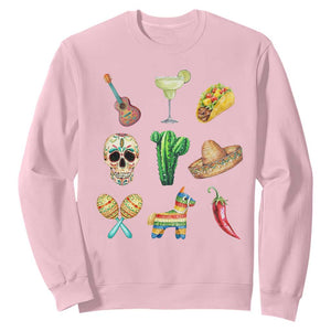 Cinco De Mayo Sweatshirt Mexican Fiesta Party Celebration TS12 Light Pink Print Your Wear