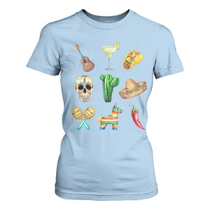 Cinco De Mayo T Shirt For Women Mexican Fiesta Party Celebration TS12 Light Blue Print Your Wear