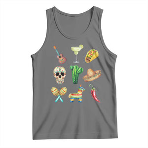 Cinco De Mayo Tank Top Mexican Fiesta Party Celebration TS12 Black Heather Print Your Wear