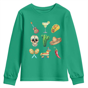 Cinco De Mayo Youth Sweatshirt Mexican Fiesta Party Celebration TS12 Irish Green Print Your Wear