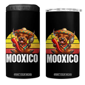 Funny Highland Cow MooXico 4 in 1 Can Cooler Tumbler Cinco De Mayo Fiesta Party TS12 One Size: 16 oz Black Print Your Wear